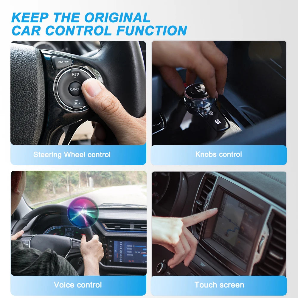 Du viename“ mini belaidis „CarPlay“ ir „Android Auto“ adapteris