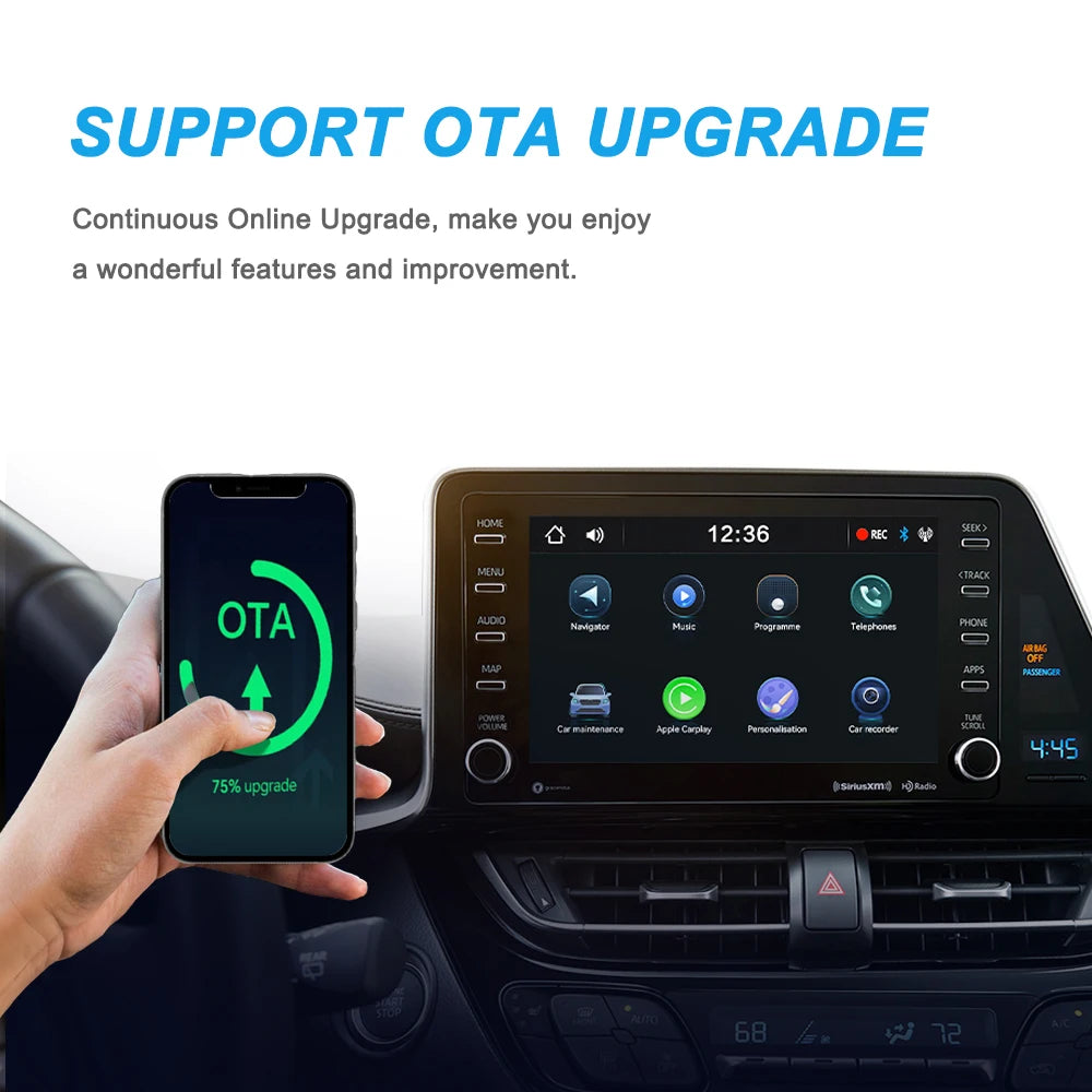 Du viename“ mini belaidis „CarPlay“ ir „Android Auto“ adapteris