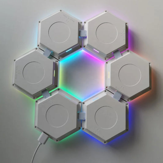 Tehoi LED naktinė lempa, šešiakampių lempų rinkinys